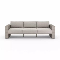 Four Hands Leroy Outdoor Sofa, Weathered Grey - Stone Grey