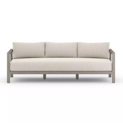 Four Hands Sonoma Outdoor Sofa, Weathered Grey - 88" - Faye Sand