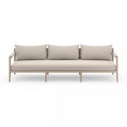 Four Hands Sherwood Outdoor Sofa, Washed Brown - 93" - Faye Sand