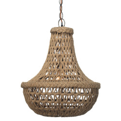 Jamie Young Jute Macrame Chandelier