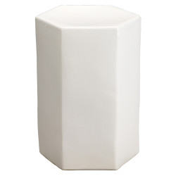 Jamie Young Porto Side Table - Small - White Ceramic