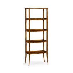 Jonathan Charles Casually Country Four-Tier Étagère In Country Walnut