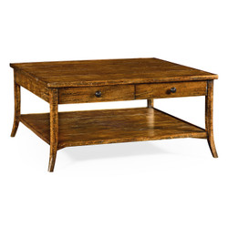 Jonathan Charles Casually Country Square Coffee Table In Country Walnut