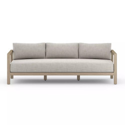Four Hands Sonoma Outdoor Sofa, Washed Brown - 88" - Stone Grey
