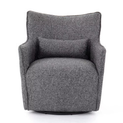 Four Hands Kimble Swivel Chair - Bristol Charcoal