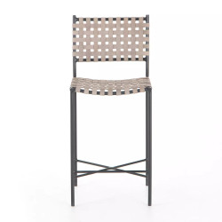 Four Hands Garza Counter Stool - Smoke Grey