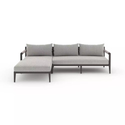 Four Hands Sherwood Outdoor 2 - Piece Sectional, Bronze - Left Chaise - Faye Ash