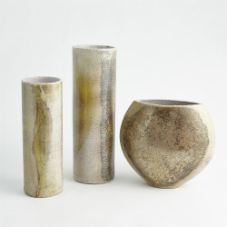 Golden Raku Vase - Sm