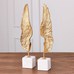 Wings Sculpture - Gold Leaf - Pair