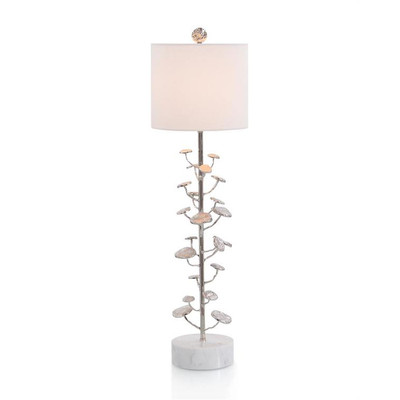 Nickel-Plated Buffet Lamp