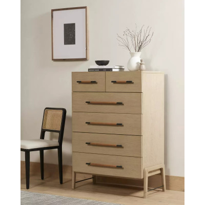 Four Hands Rosedale 6 Drawer Tall Dresser - Yucca Oak