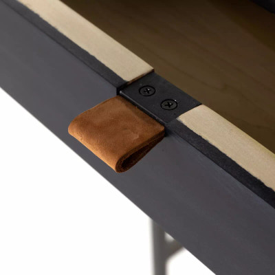 Four Hands Trey Modular Wall Desk - Black Wash Poplar