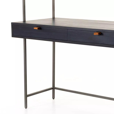Four Hands Trey Modular Wall Desk - Black Wash Poplar