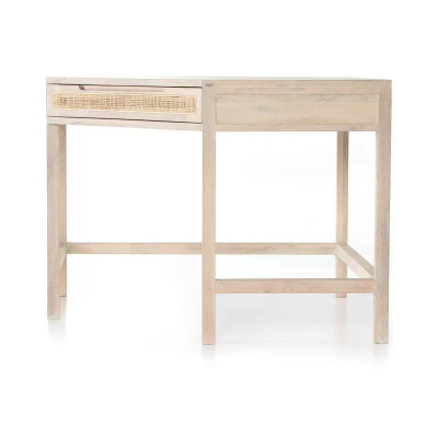 Four Hands Clarita Modular Corner Desk - White Wash Mango