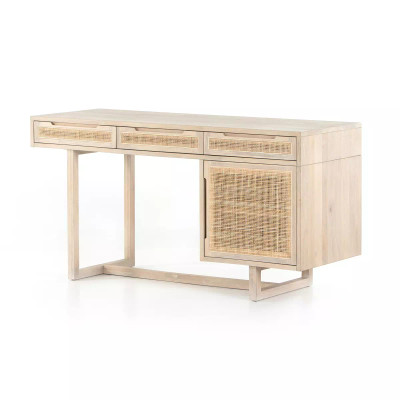 Four Hands Clarita Desk - White Wash Mango