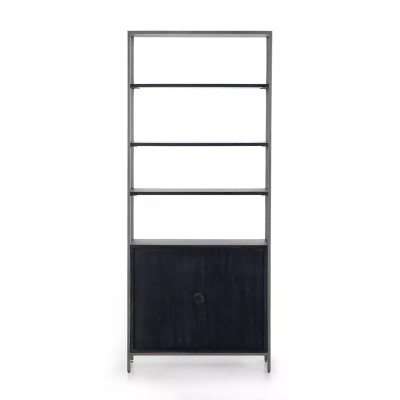 Four Hands Trey Modular Wide Bookcase - Black Wash