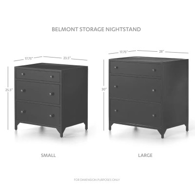 Four Hands Belmont Large Storage Nightstand