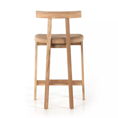 Four Hands Tex Counter Stool - Natural Leather