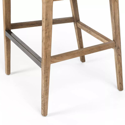 Four Hands Antonia Cane Bar Stool - Toasted Parawood - Savile Flax