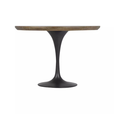 Four Hands Powell Dining Table - Bright Brass Clad - 42"