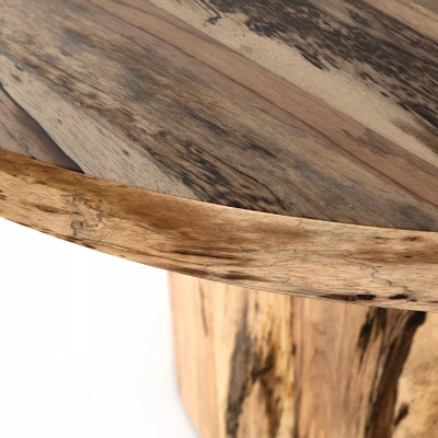 Four Hands Hudson Round Dining Table - Spalted Primavera