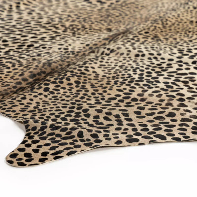 Four Hands Leopard Printed Hide Rug