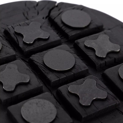 Four Hands Tic Tac Toe - Carbonized Black