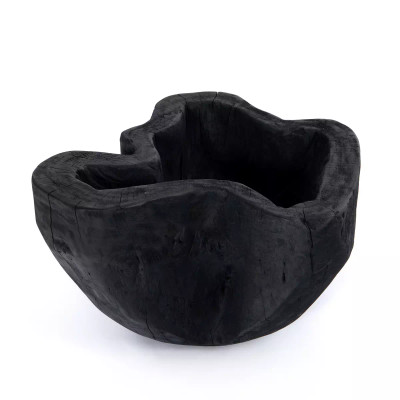 Four Hands Live Edge Bowl - Carbonized Black