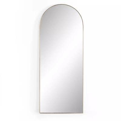 Four Hands Georgina Floor Mirror - Polished Brass