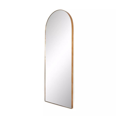 Four Hands Georgina Floor Mirror - Polished Brass