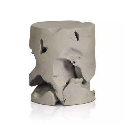 Four Hands Teak Stool - Ivory Teak