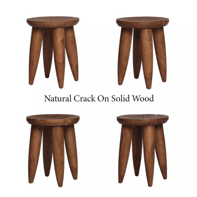 Four Hands Zuri Round Outdoor End Table - Natural