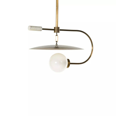 Four Hands Harpo Pendant - Antique Brass Iron (Closeout)