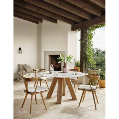 Four Hands Coleson Outdoor Dining Chair - Venoa Grey