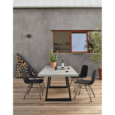 Four Hands Dema Outdoor Dining Chair - Dark Grey