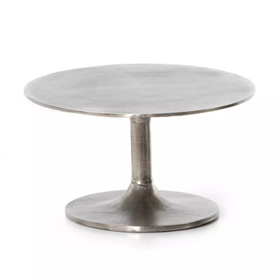 Four Hands Simone Oval Coffee Table - Antique Nickel