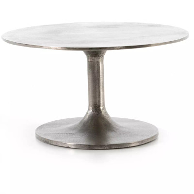 Four Hands Simone Oval Coffee Table - Antique Nickel