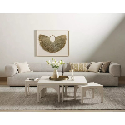 Four Hands Amara Coffee Table - Off White