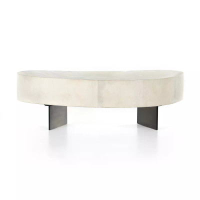 Four Hands Avett Coffee Table - Tall Piece - Bleached Guanacaste