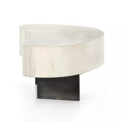 Four Hands Avett Coffee Table - Tall Piece - Bleached Guanacaste
