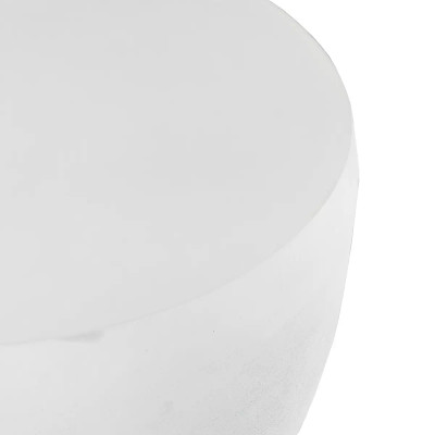 Four Hands Basil Outdoor End Table - Matte White