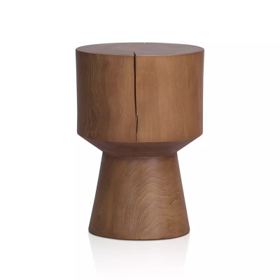 Four Hands Jovie Outdoor End Table - Natural Teak