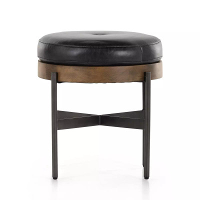 Four Hands Edwyn Small Ottoman - Sonoma Black