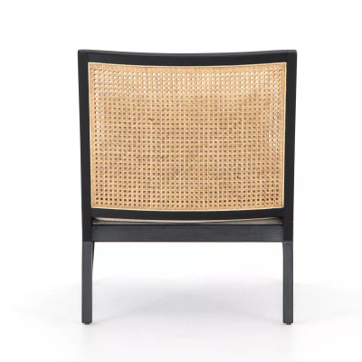 Four Hands Antonia Cane Chair - Brushed Ebony