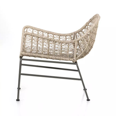 Four Hands Bandera Outdoor Woven Club Chair - Vintage White - White