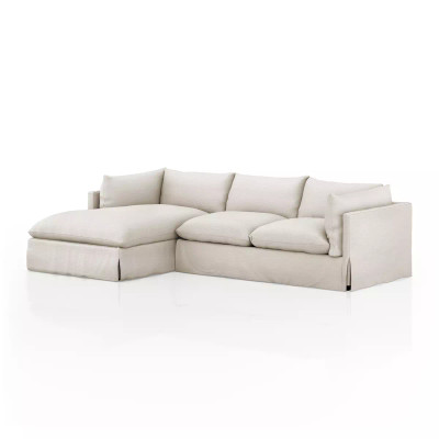 Four Hands Habitat Slipcover 2 - Piece Sectional - Left Chaise - 115" - Valley Nimbus