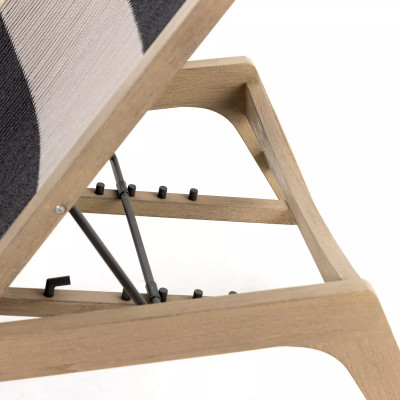 Four Hands Julian Outdoor Chaise - Washed Brown