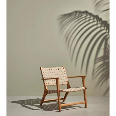 Four Hands Jevon Outdoor Chair - Auburn Eucalyptus