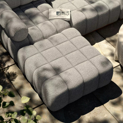 Four Hands BYO: Roma Outdoor Sectional - Ottoman - Faye Ash