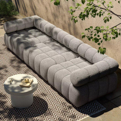 Four Hands Roma Outdoor 3 - Piece Sectional - Faye Ash - Sofa